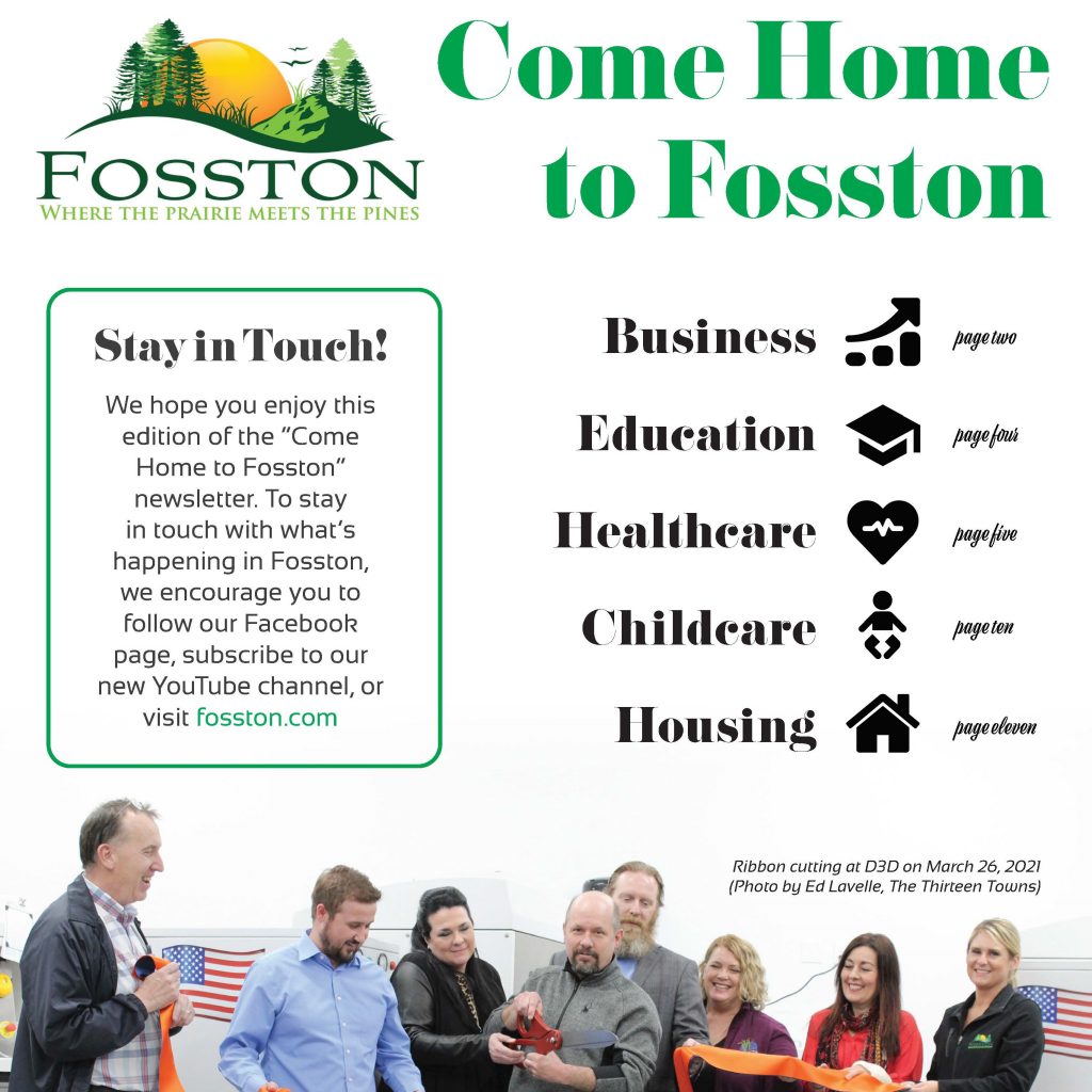 Come Home to Fosston 2021 Landsverk and Associates, Inc